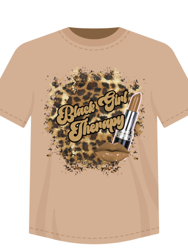 Black Girl Therapy Brown Shirt